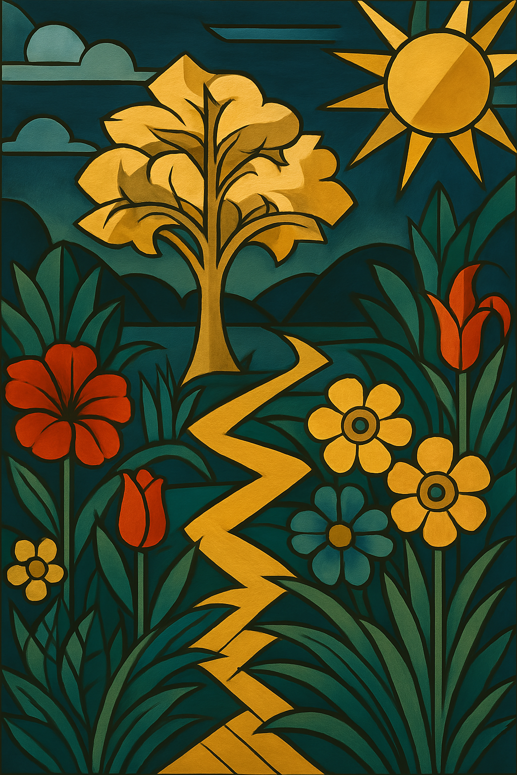 The Garden - Art Deco - Scriptures Illustrated