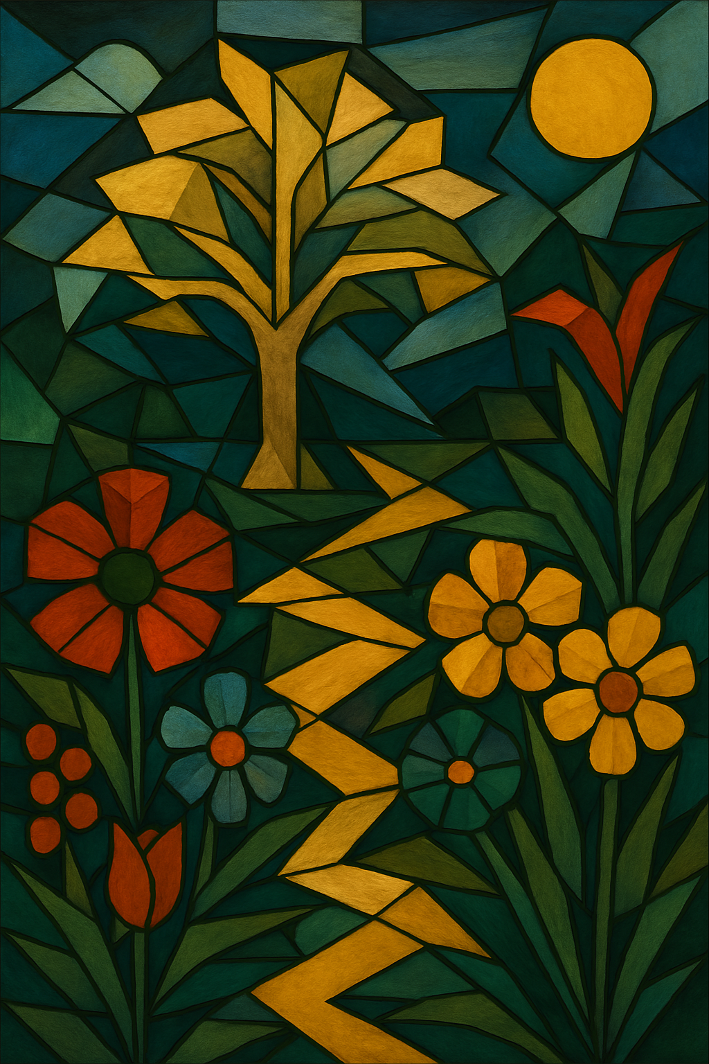 The Garden - Cubism