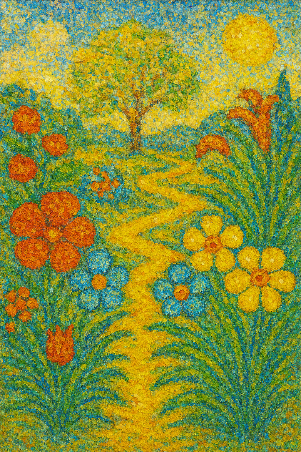 The Garden - Pointillism - Scriptures Illustrated
