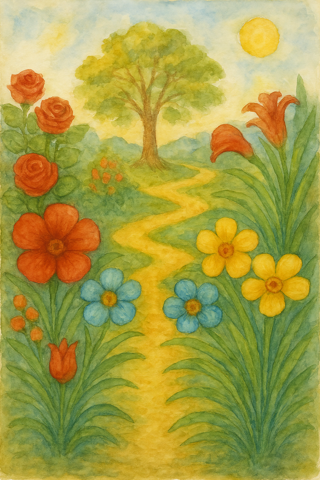 The Garden - Watercolor - Scriptures Illustrated