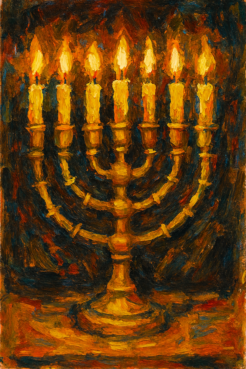 The Lampstand - Abstract Expressionism - Scriptures Illustrated