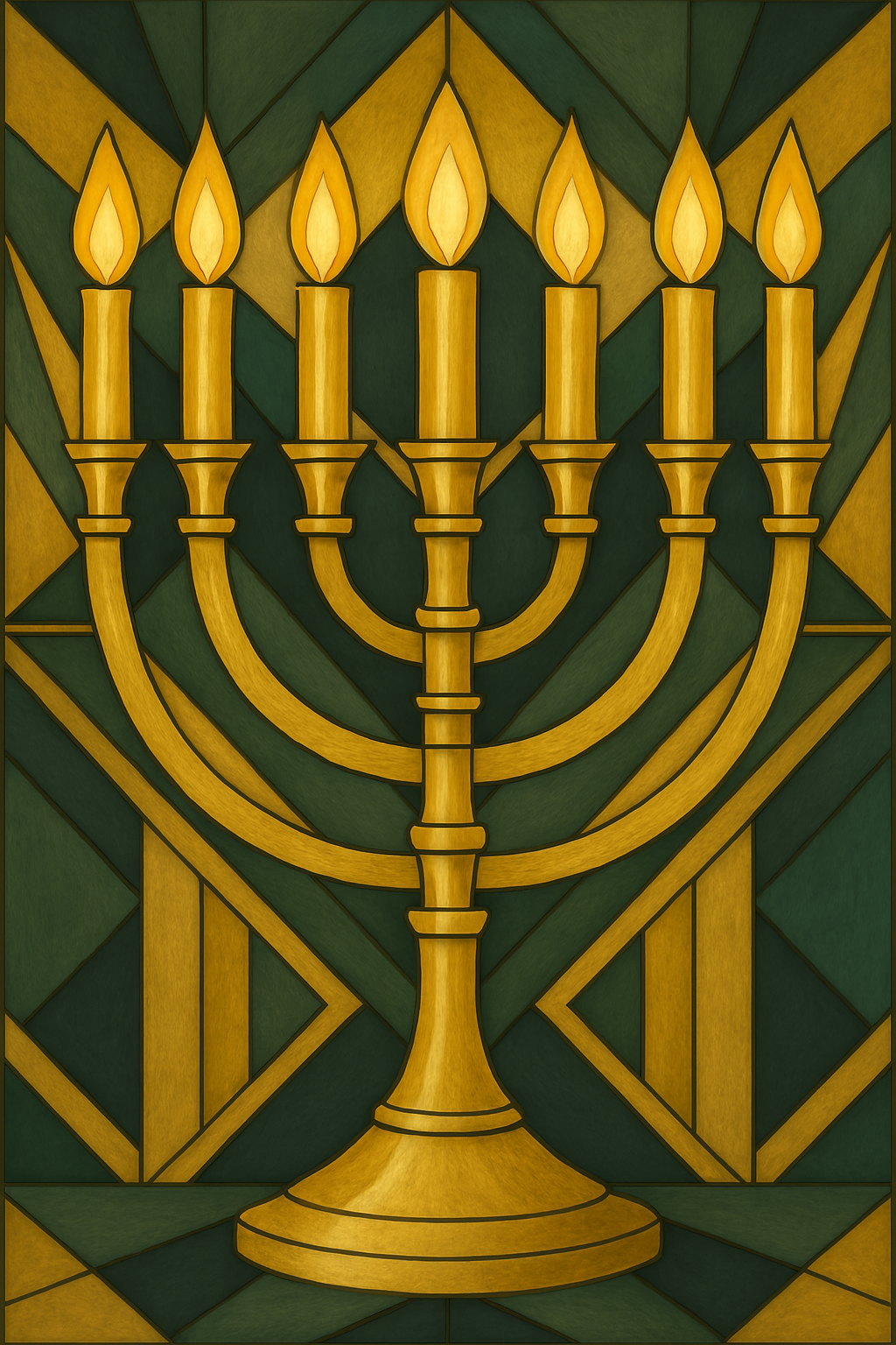 The Lampstand - Art Deco - Scriptures Illustrated