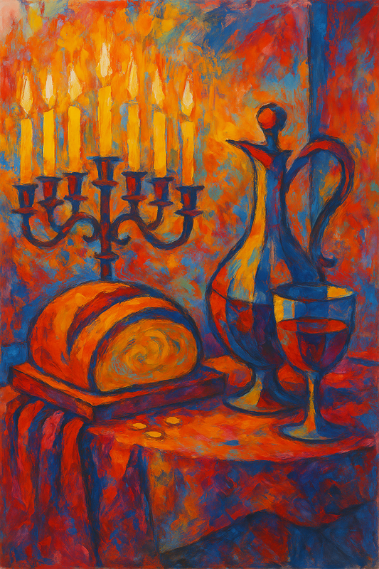 The Lampstand and The Covenant - Abstract Expressionism