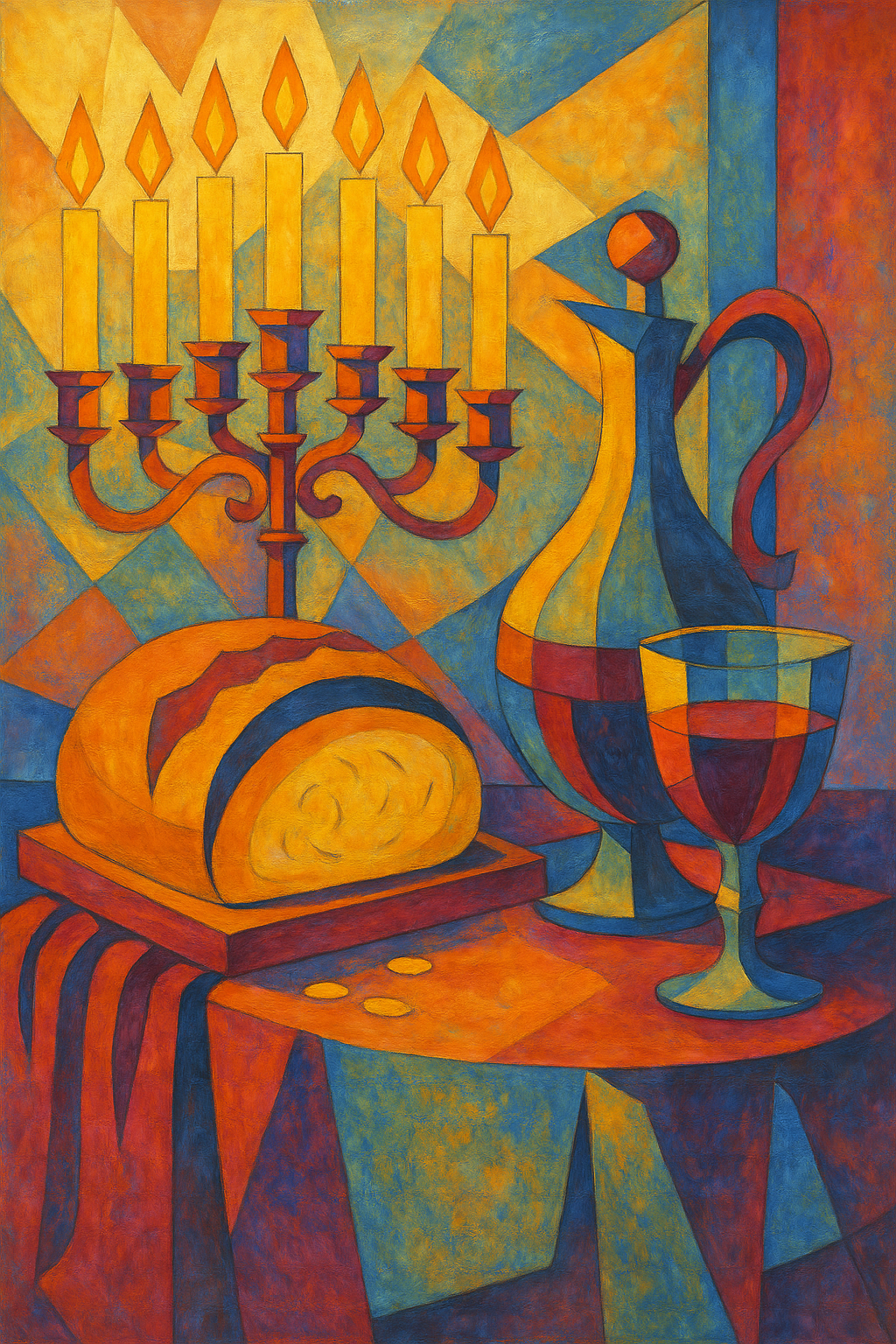 The Lampstand and The Covenant - Cubism - Scriptures Illustrated