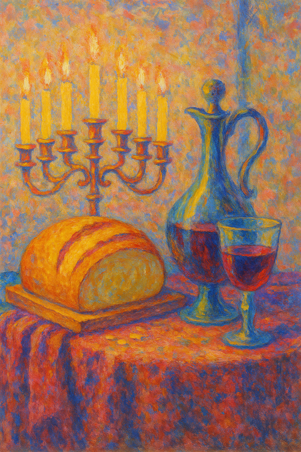 The Lampstand and The Covenant - Impressionism - Scriptures Illustrated