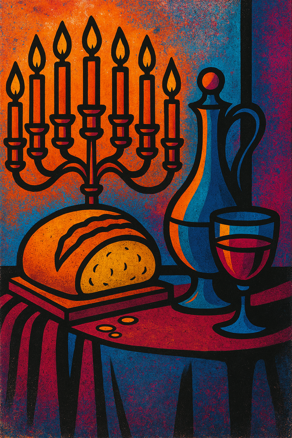 The Lampstand and The Covenant - Street Art - Scriptures Illustrated