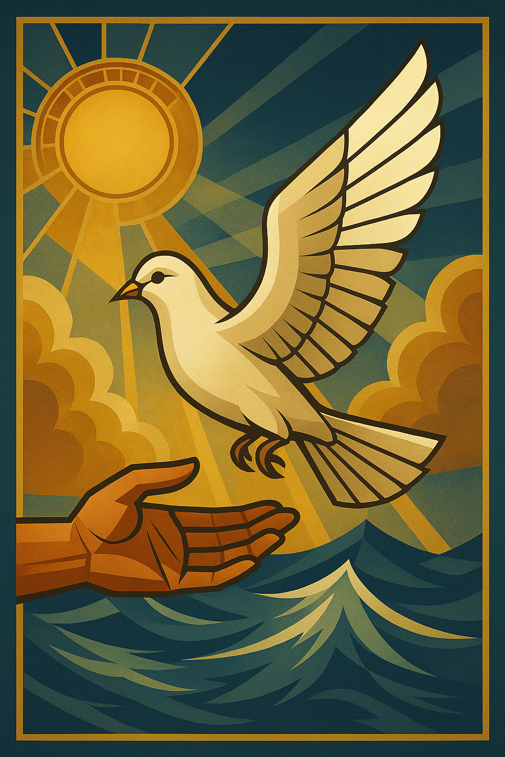 The Return - Art Deco - Scriptures Illustrated