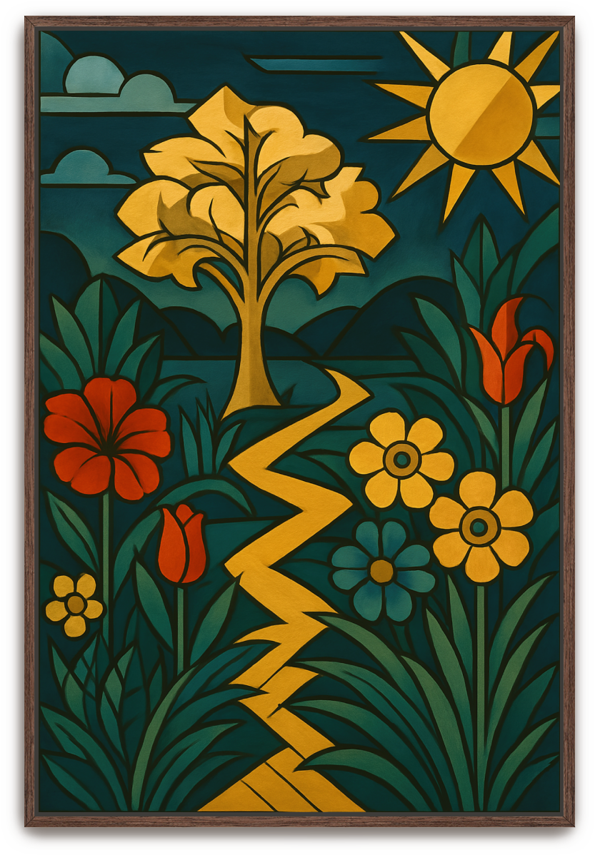 The Garden - Art Deco - Scriptures Illustrated