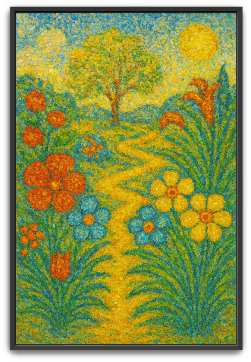 The Garden - Pointillism - Scriptures Illustrated
