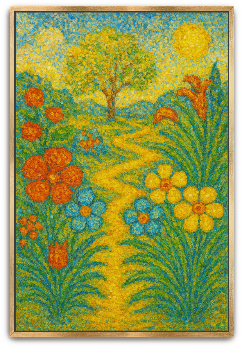 The Garden - Pointillism - Scriptures Illustrated