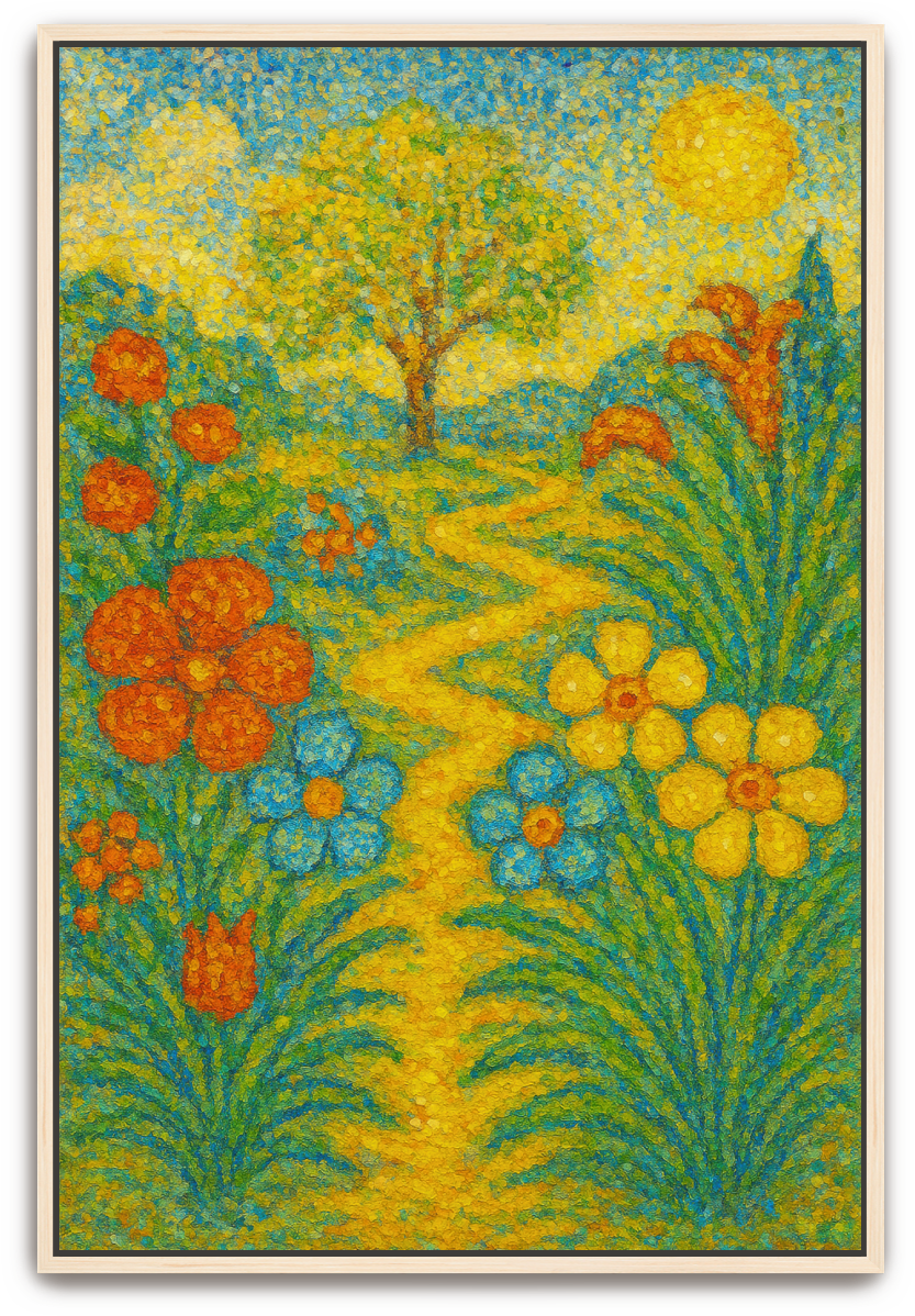 The Garden - Pointillism - Scriptures Illustrated