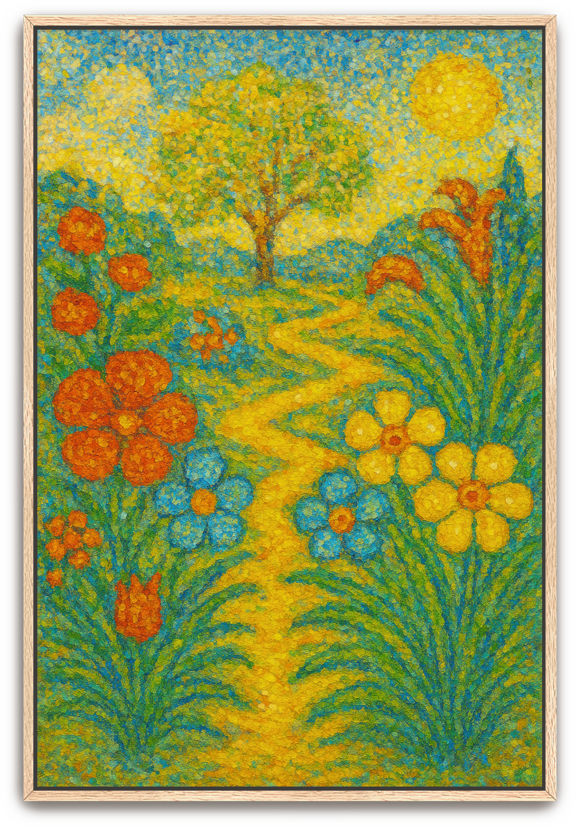 The Garden - Pointillism - Scriptures Illustrated