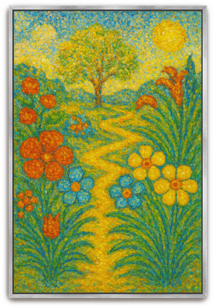 The Garden - Pointillism - Scriptures Illustrated
