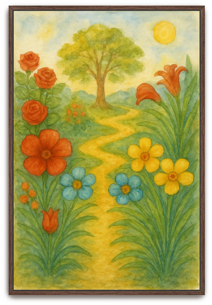 The Garden - Watercolor - Scriptures Illustrated