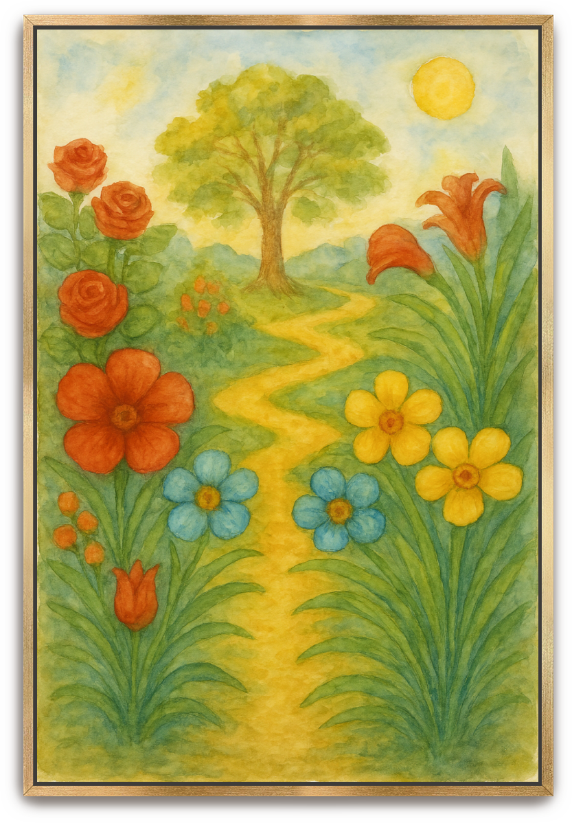 The Garden - Watercolor - Scriptures Illustrated