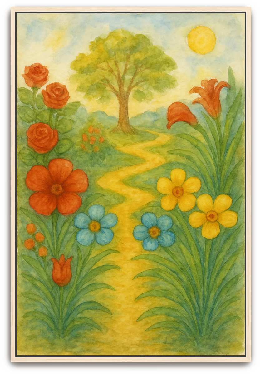 The Garden - Watercolor - Scriptures Illustrated
