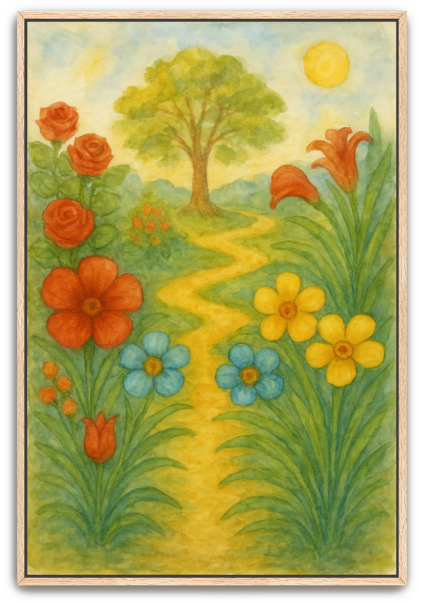 The Garden - Watercolor - Scriptures Illustrated