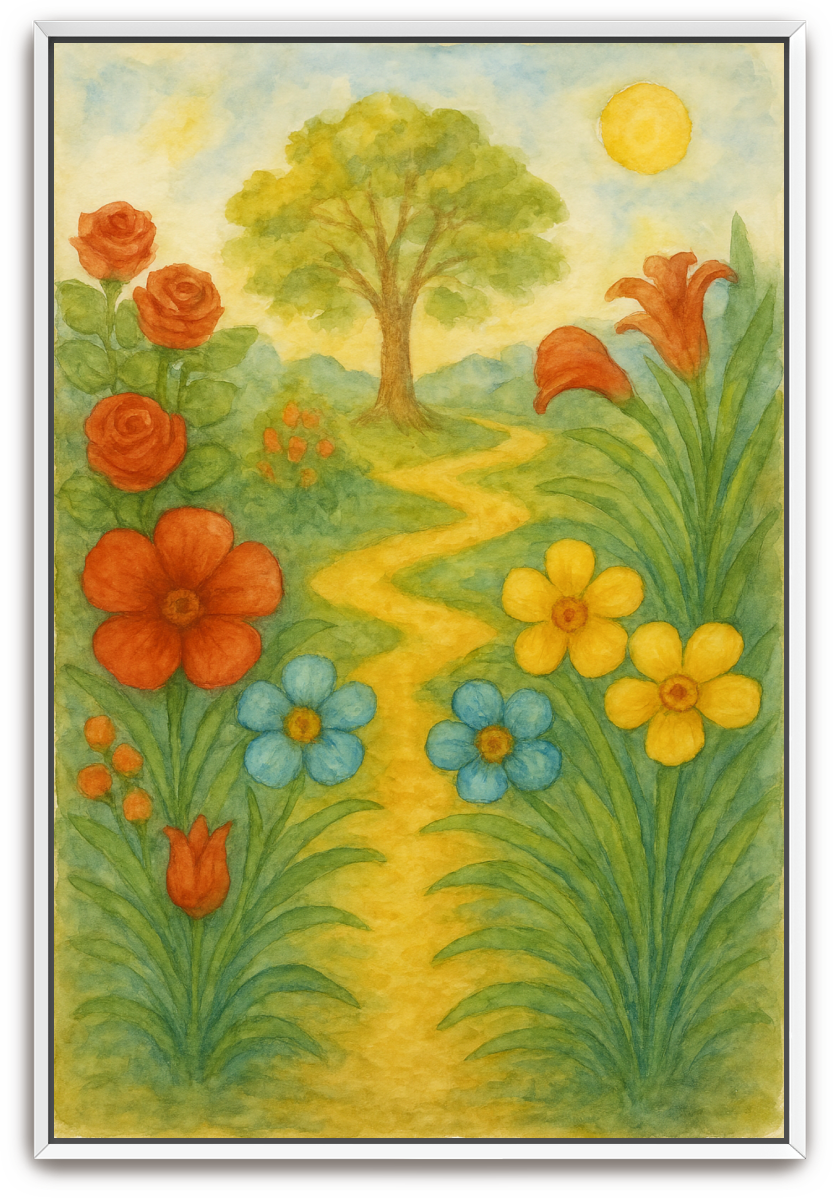 The Garden - Watercolor - Scriptures Illustrated