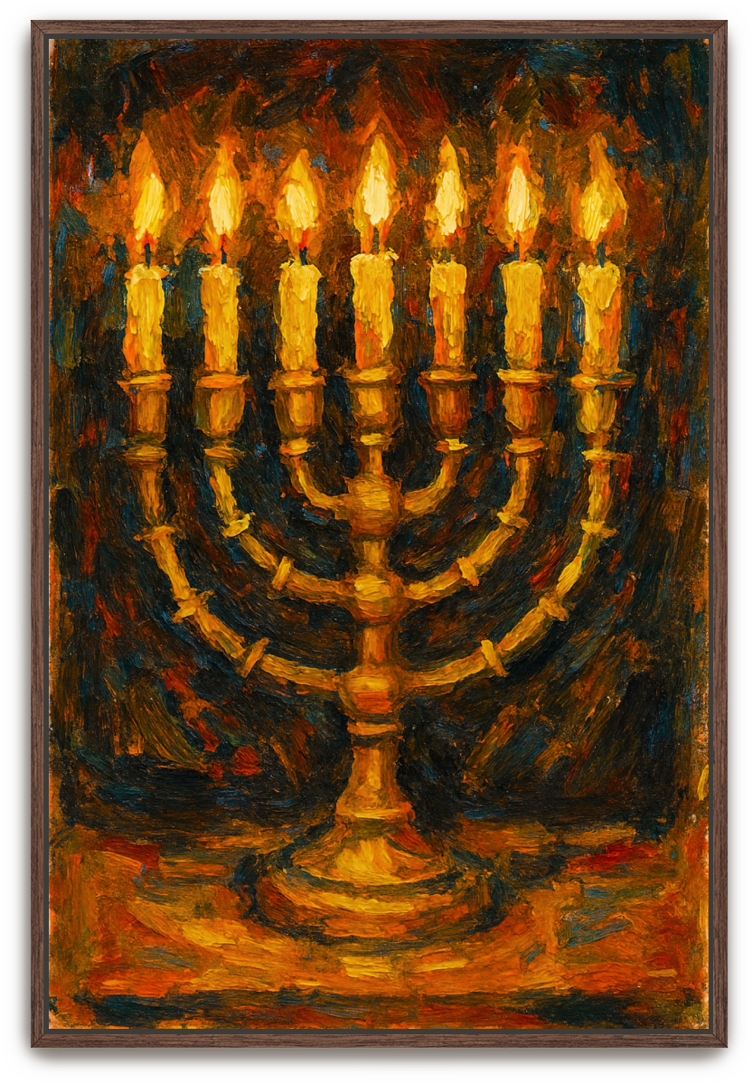 The Lampstand - Abstract Expressionism - Scriptures Illustrated