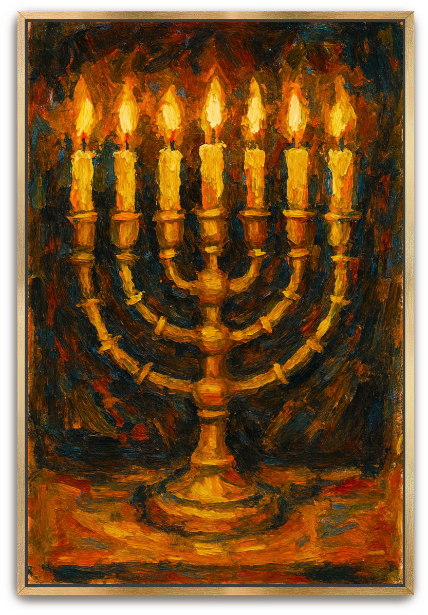 The Lampstand - Abstract Expressionism - Scriptures Illustrated