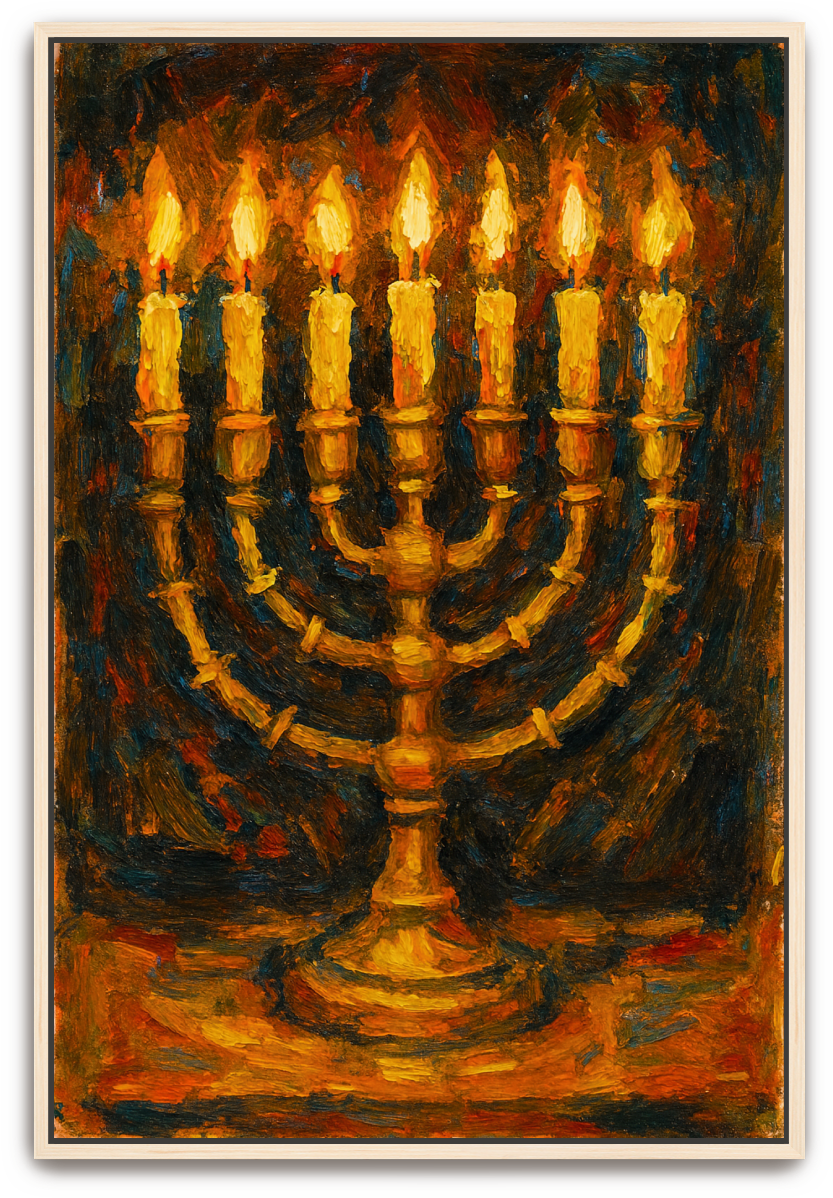 The Lampstand - Abstract Expressionism - Scriptures Illustrated