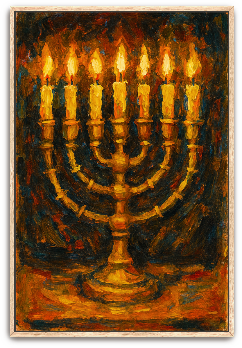 The Lampstand - Abstract Expressionism - Scriptures Illustrated