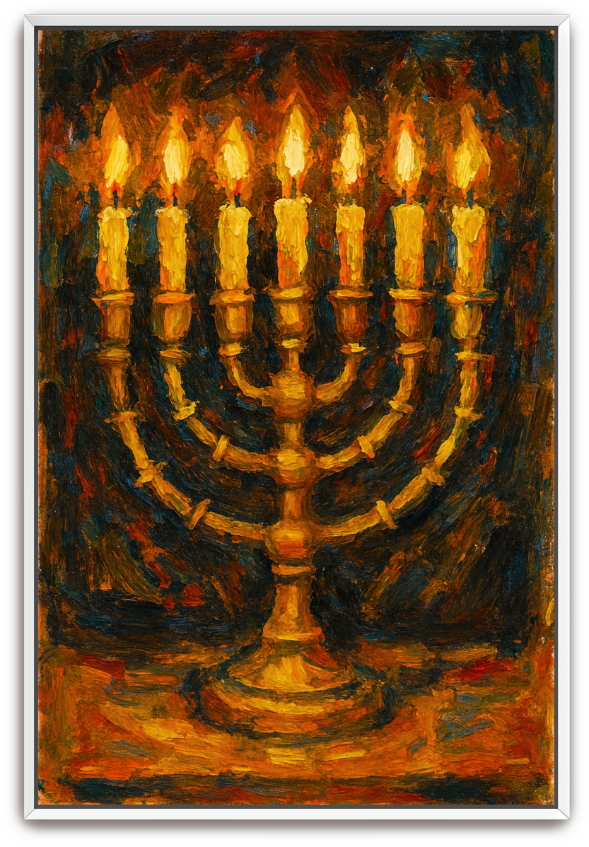 The Lampstand - Abstract Expressionism - Scriptures Illustrated