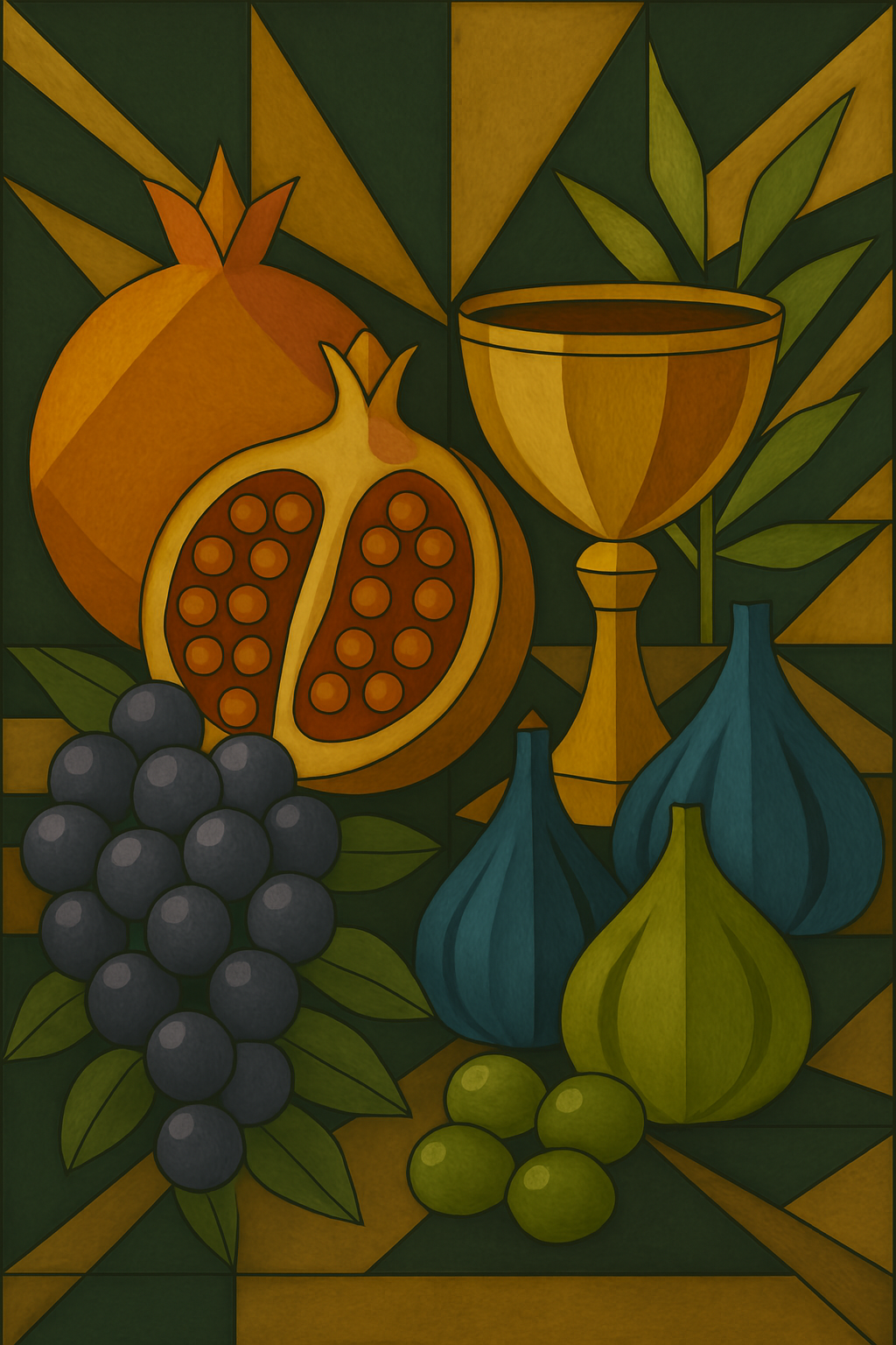 Tu B'Shvat - Art Deco - Scriptures Illustrated