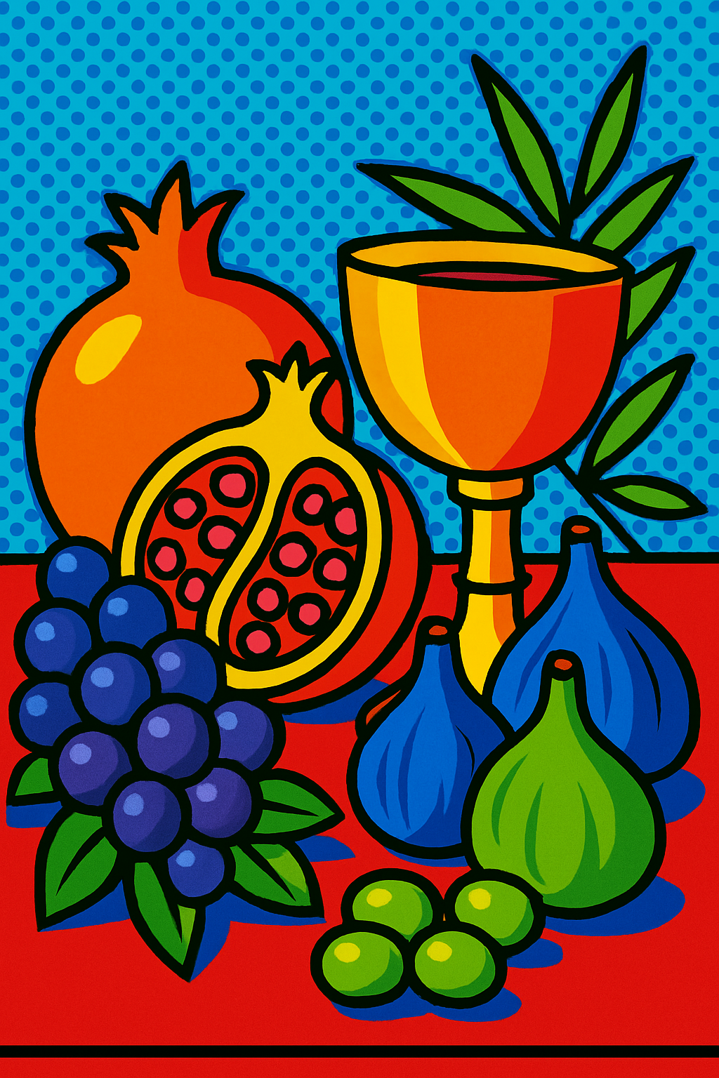Tu B'Shvat - Pop Art - Scriptures Illustrated