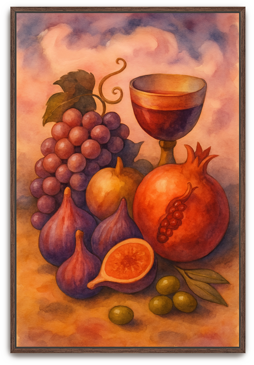 Tu B'Shvat - Watercolor