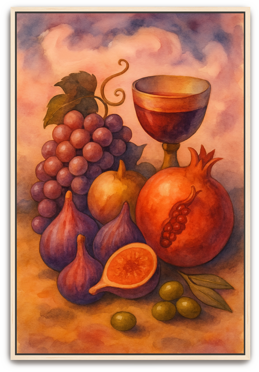 Tu B'Shvat - Watercolor