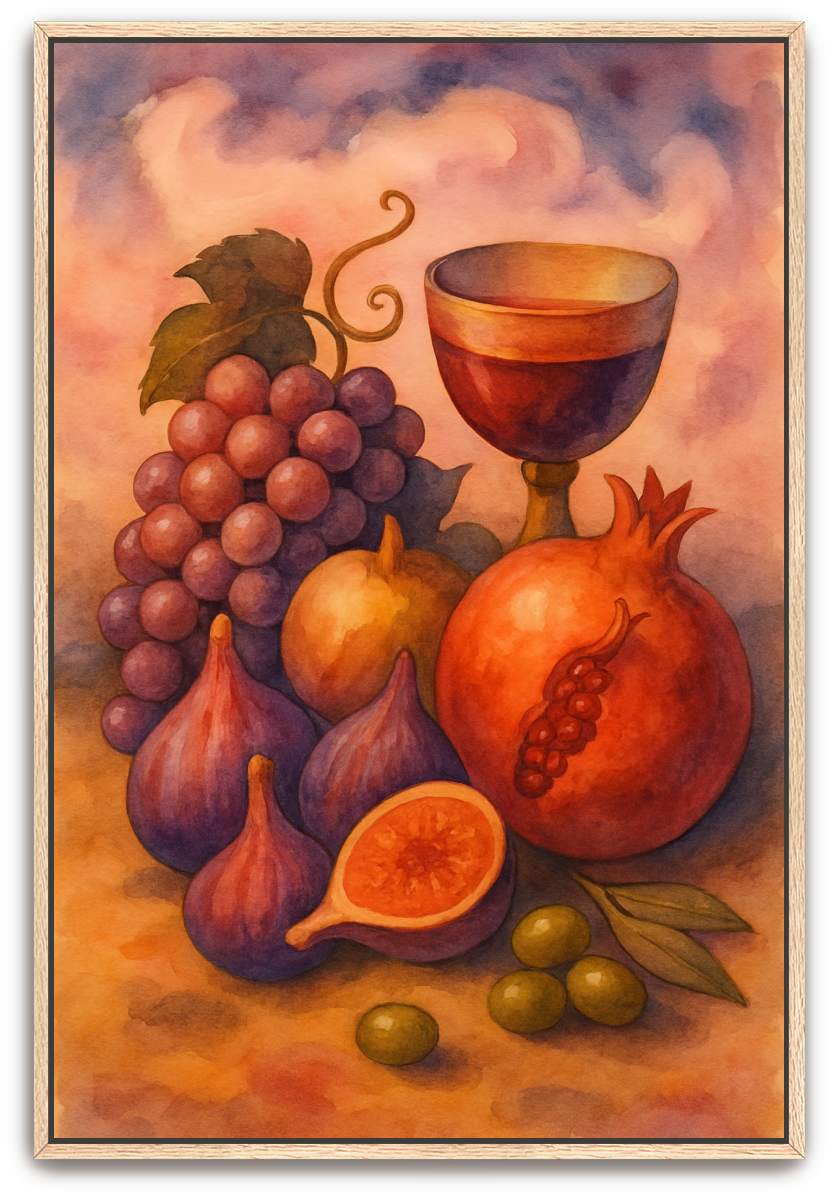 Tu B'Shvat - Watercolor