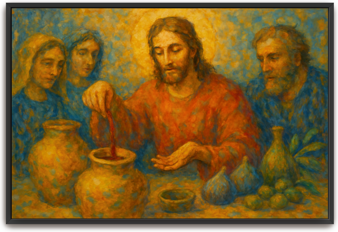 Water to Wine - Impressionism - Scriptures Illustrated