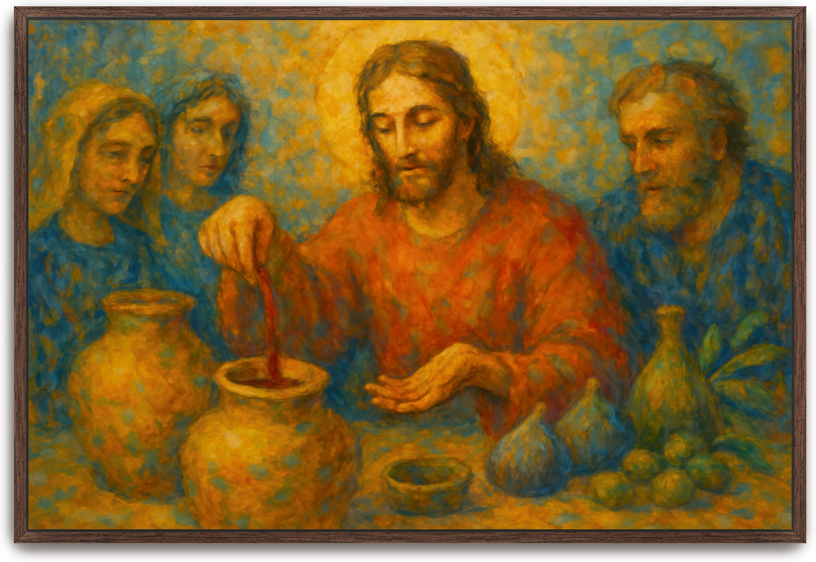 Water to Wine - Impressionism - Scriptures Illustrated